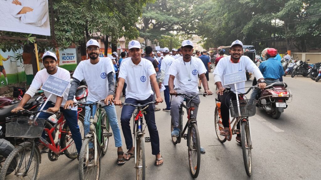 World Diabetes Week Awareness Program by Ruby Eye Hospital with the Support of Berhampur Sabuja Bahini