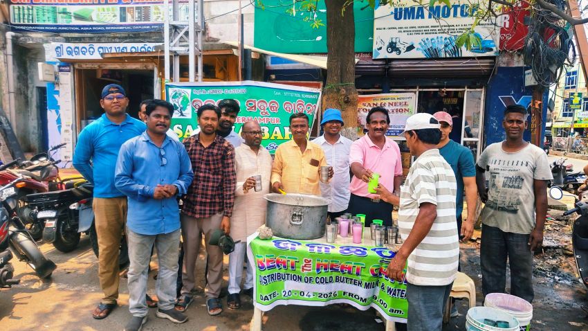 Spreads Relief in Summer Heat through Buttermilk Distribution